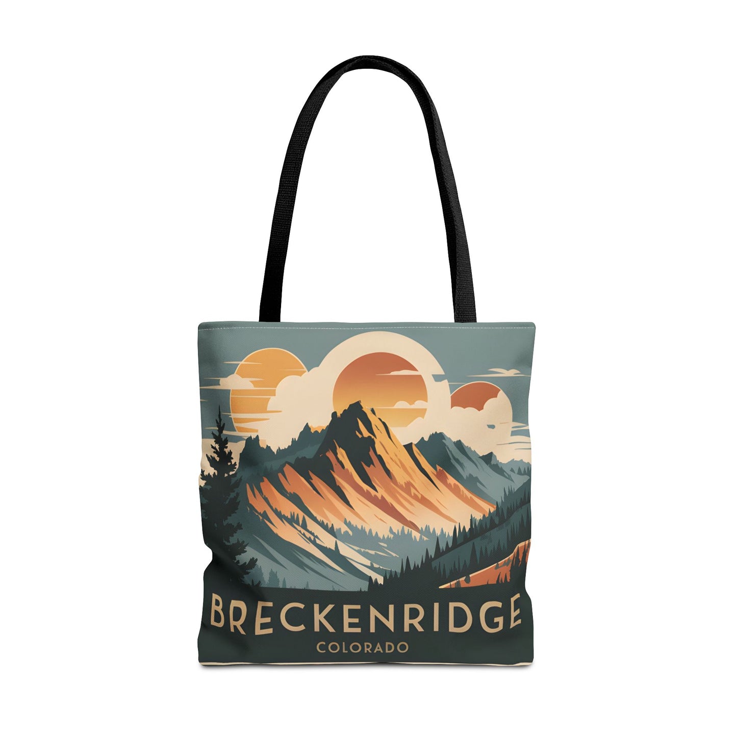 Breckenridge Colorado All Over Print Tote Bag Mountain Landscape Design Art