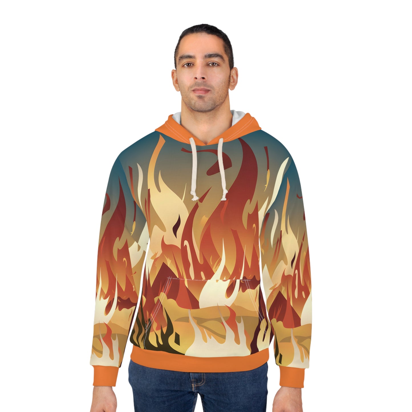 Ethereal Embers All Over Print Hoodie Outdoor Travel Apparel Unisex