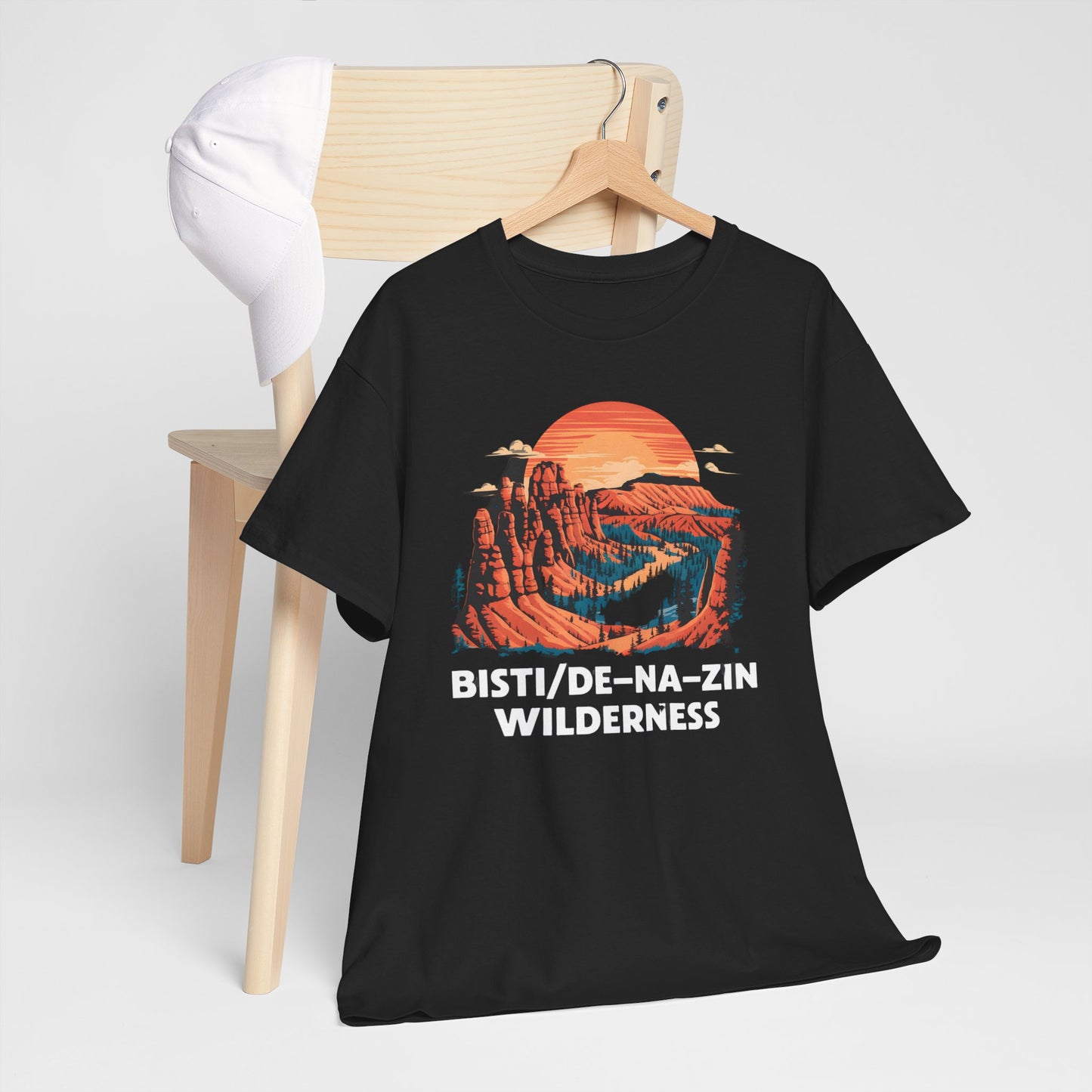 Bisti De-Na-Zin Wilderness T-Shirt Vintage Graphic Nature Tees Hiking Apparel
