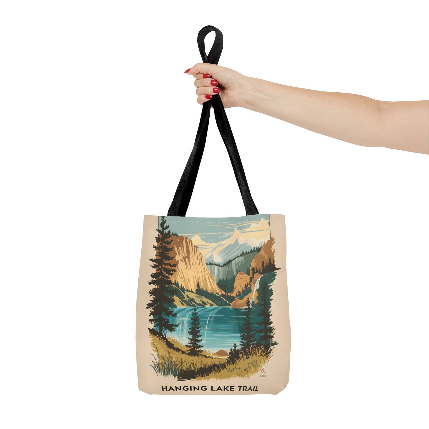 Hanging Lake Trail Tote Bag Eco Friendly Outdoor Adventure All Over Print