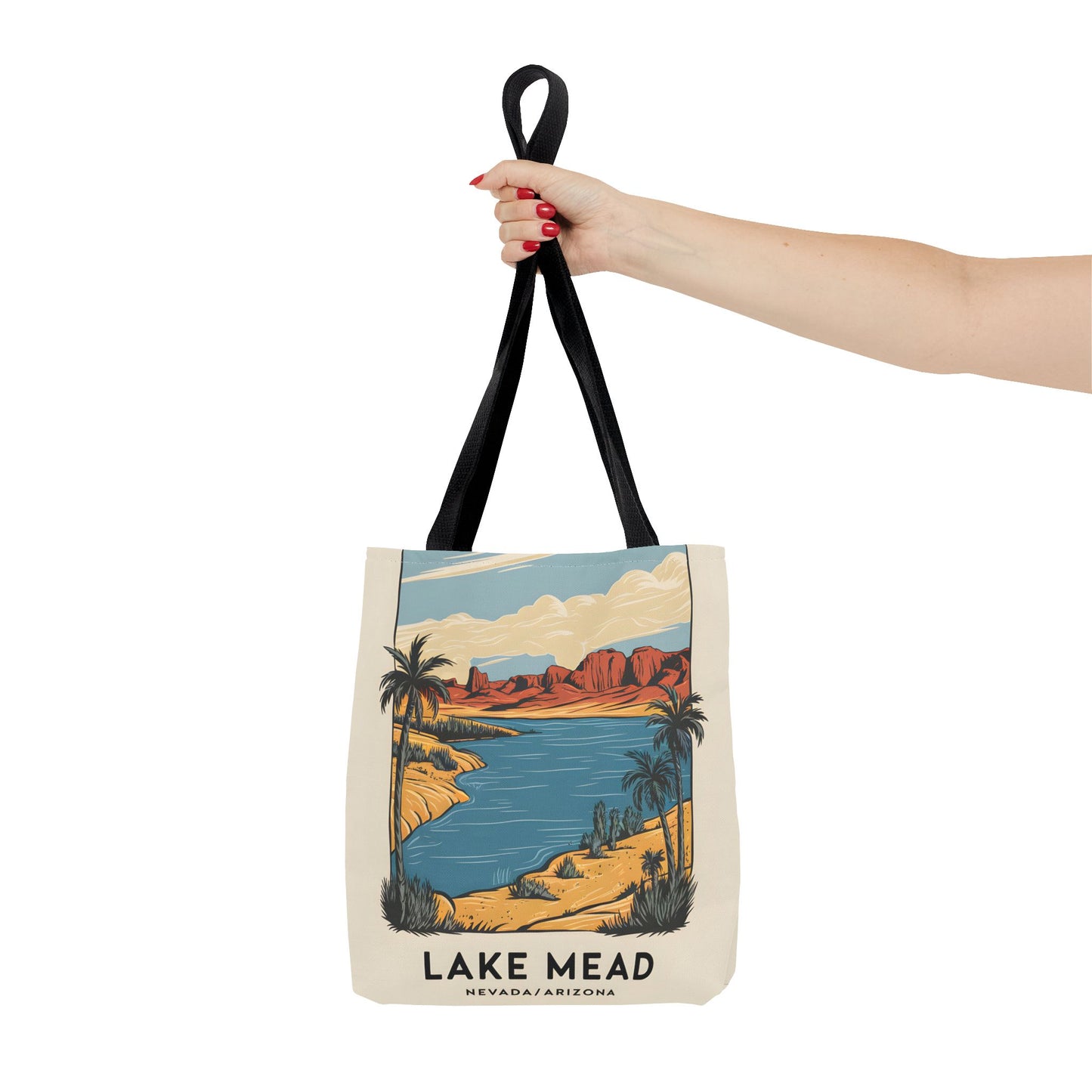 Lake Mead All Over Print Tote Bag Unique Design Nevada Arizona Travel Gift