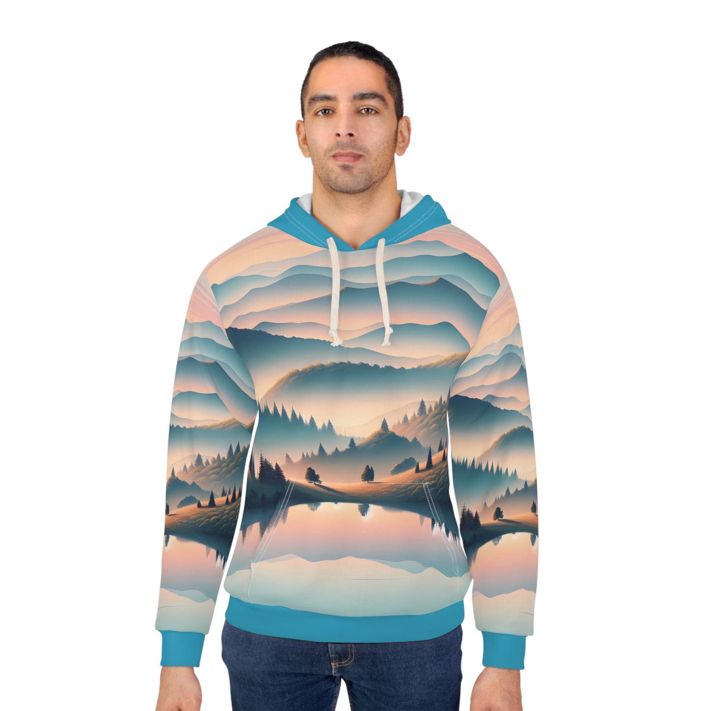 Great Smoky Mountains Hoodie All Over Print Outdoor Travel Apparel Art Casual