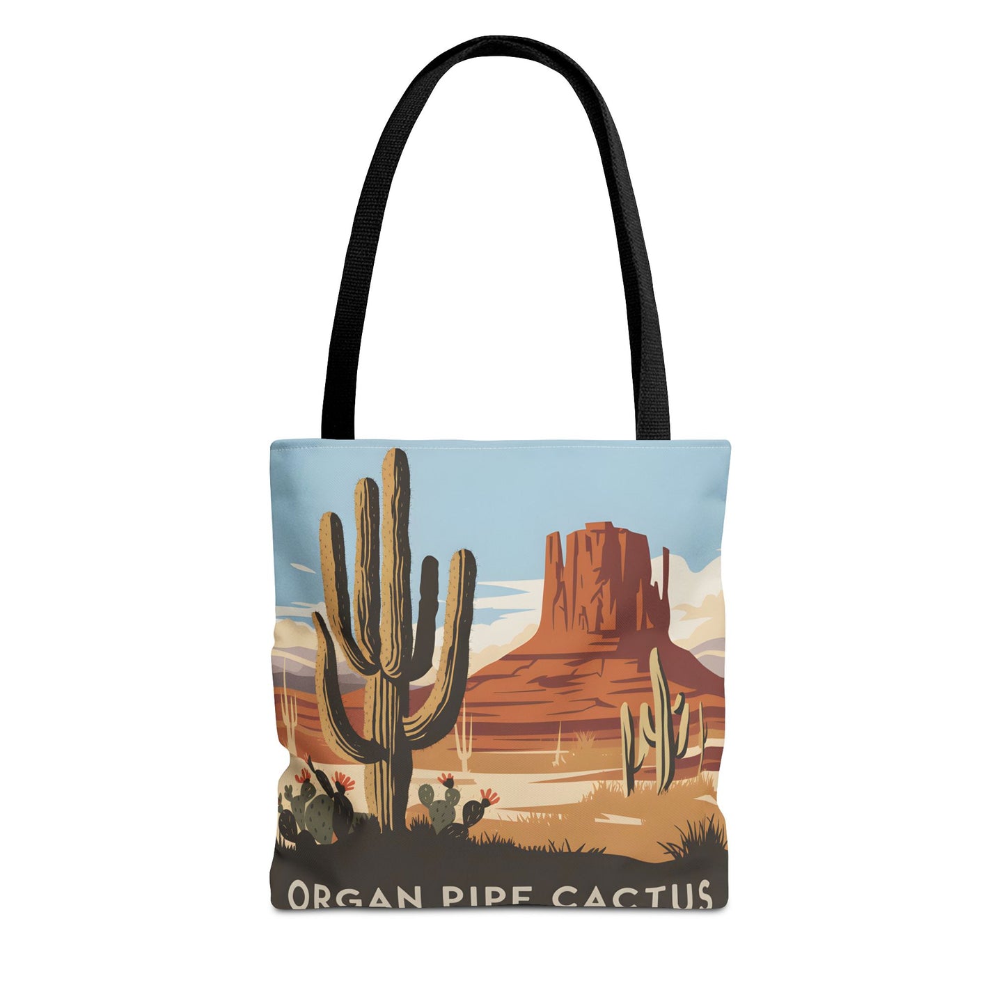 Organ Pipe Cactus National Monument Tote Bag Southwest Desert Landscape Design