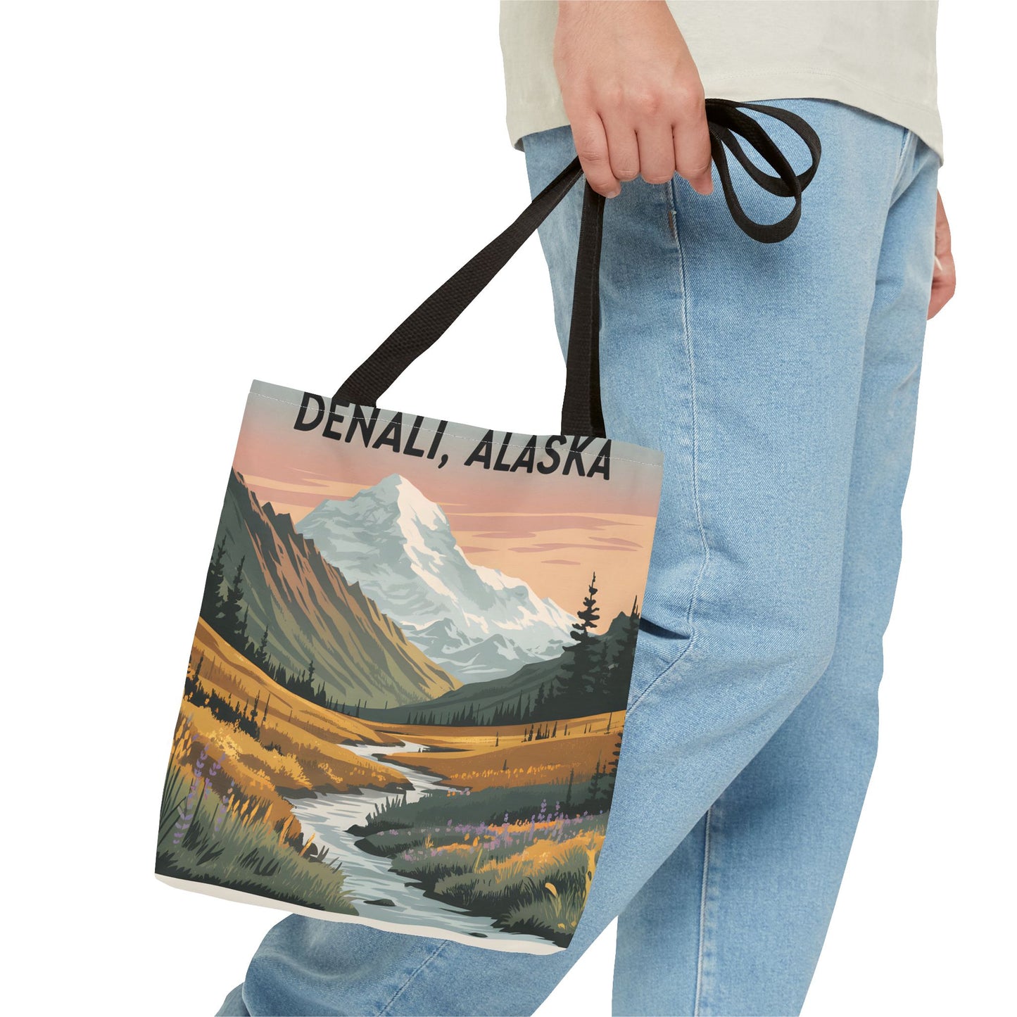 Denali Alaska All Over Print Tote Bag Landscape Nature Gift Travel Accessory
