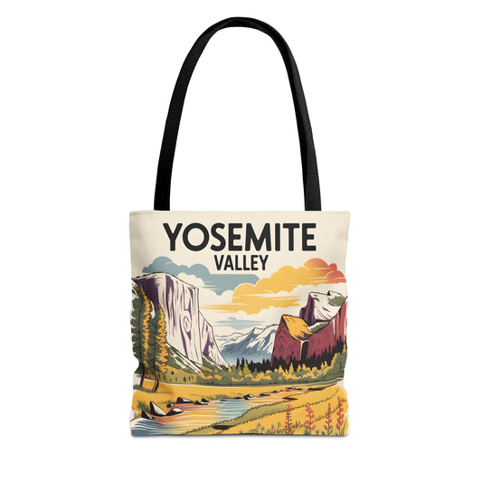 Yosemite Valley All Over Print Tote Bag Nature Inspired Travel Accessory Apparel