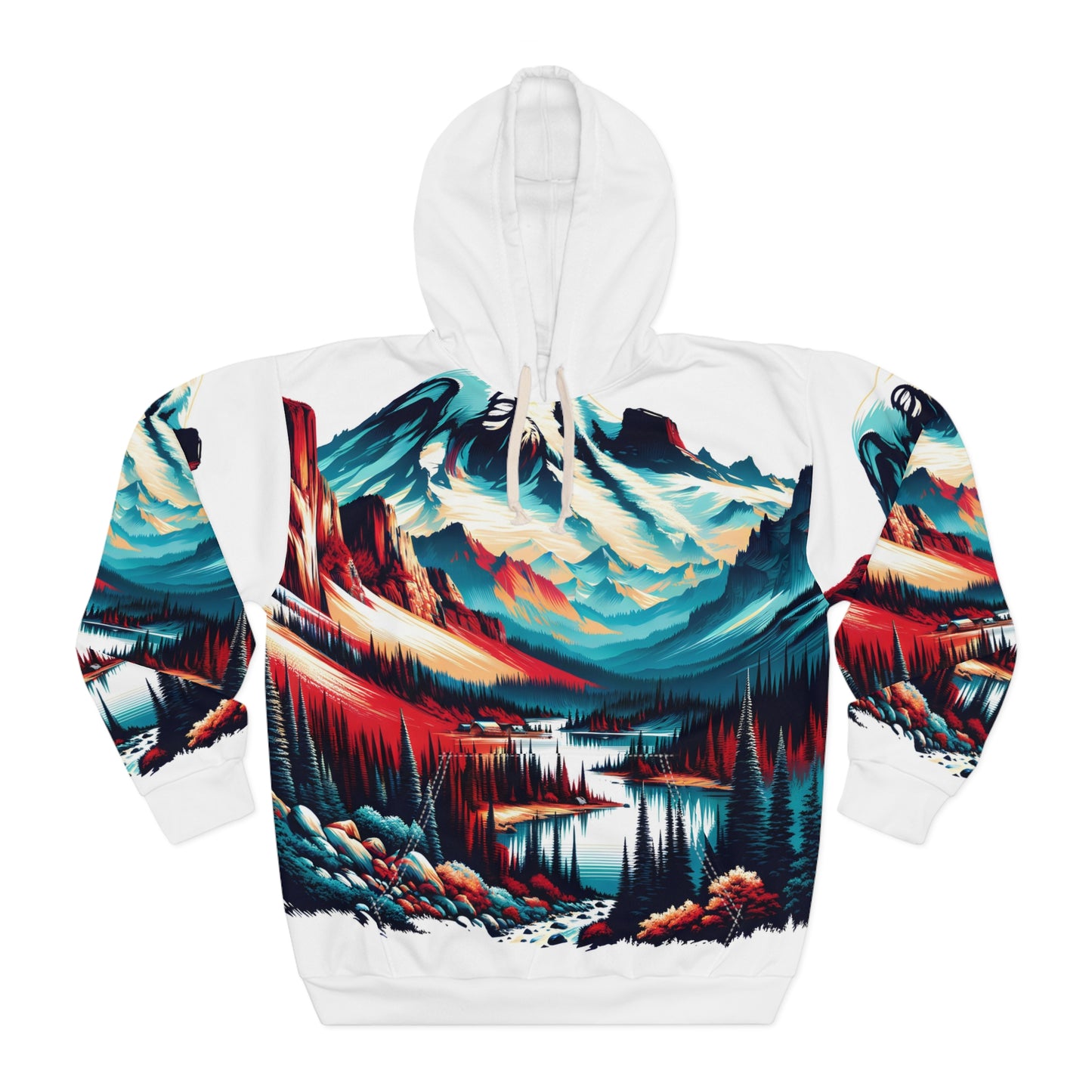 Mount Rainier National Park All-Over Print Hoodie for Nature Lovers