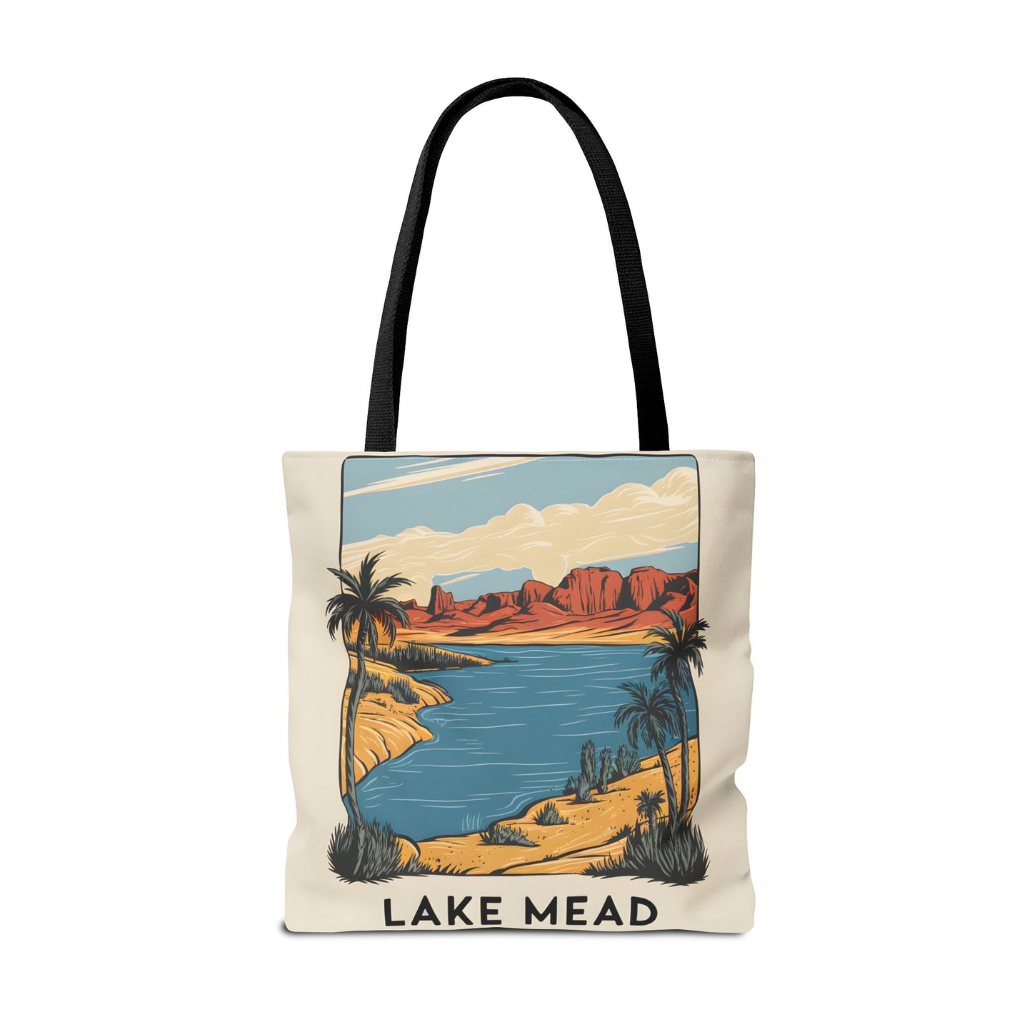 Lake Mead All Over Print Tote Bag Unique Design Nevada Arizona Travel Gift