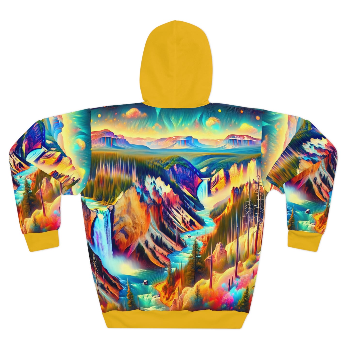 Yellowstone National Park Hoodie All-Over Print Artistic Adventure Pullover