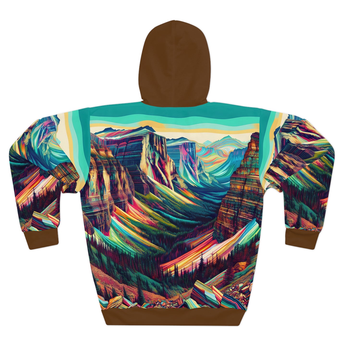 Highline Trail All Over Print Hoodie Outdoor Apparel Travelers Adventure Lovers