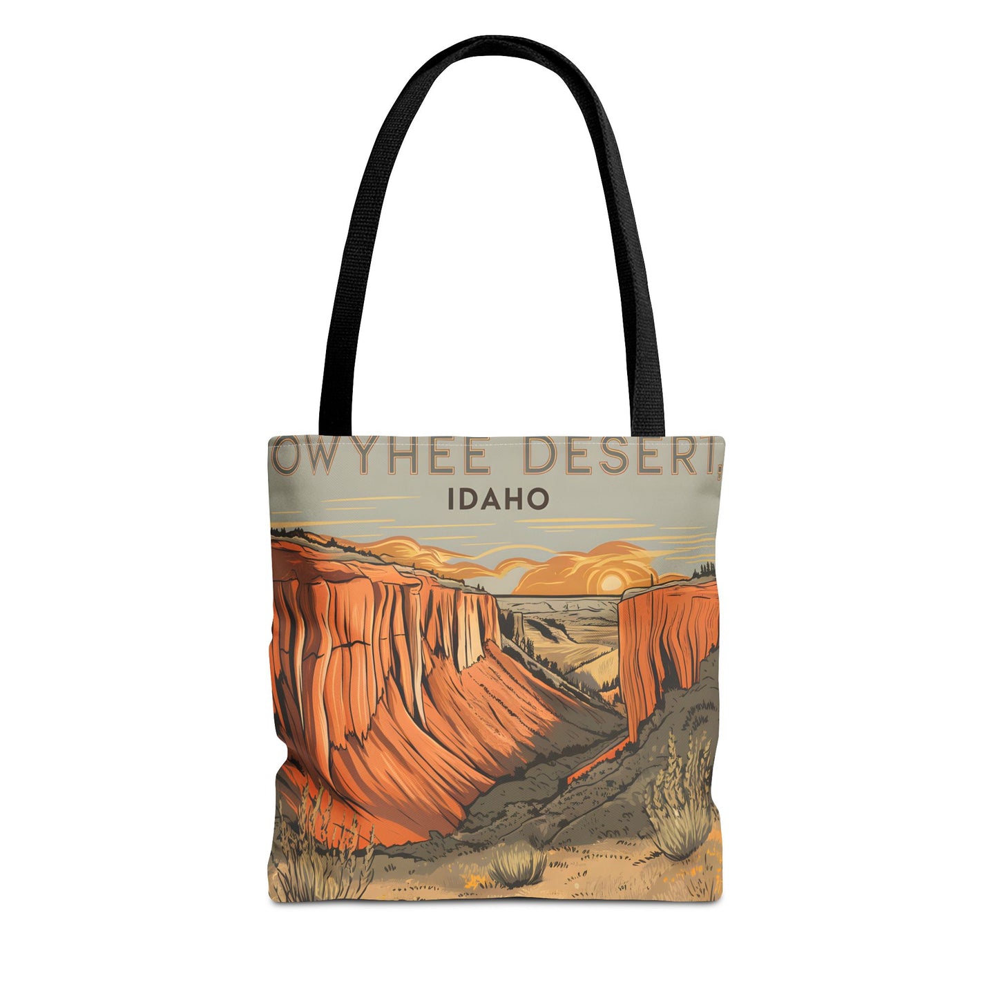 Owyhee Desert Idaho All Over Print Tote Bag Scenic Landscape Adventure Gear