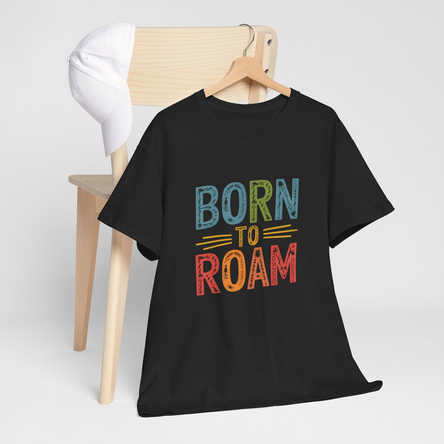 Born to Roam T-Shirt Adventure Travel Graphic Tee Unisex Hiking Outdoors Shirt