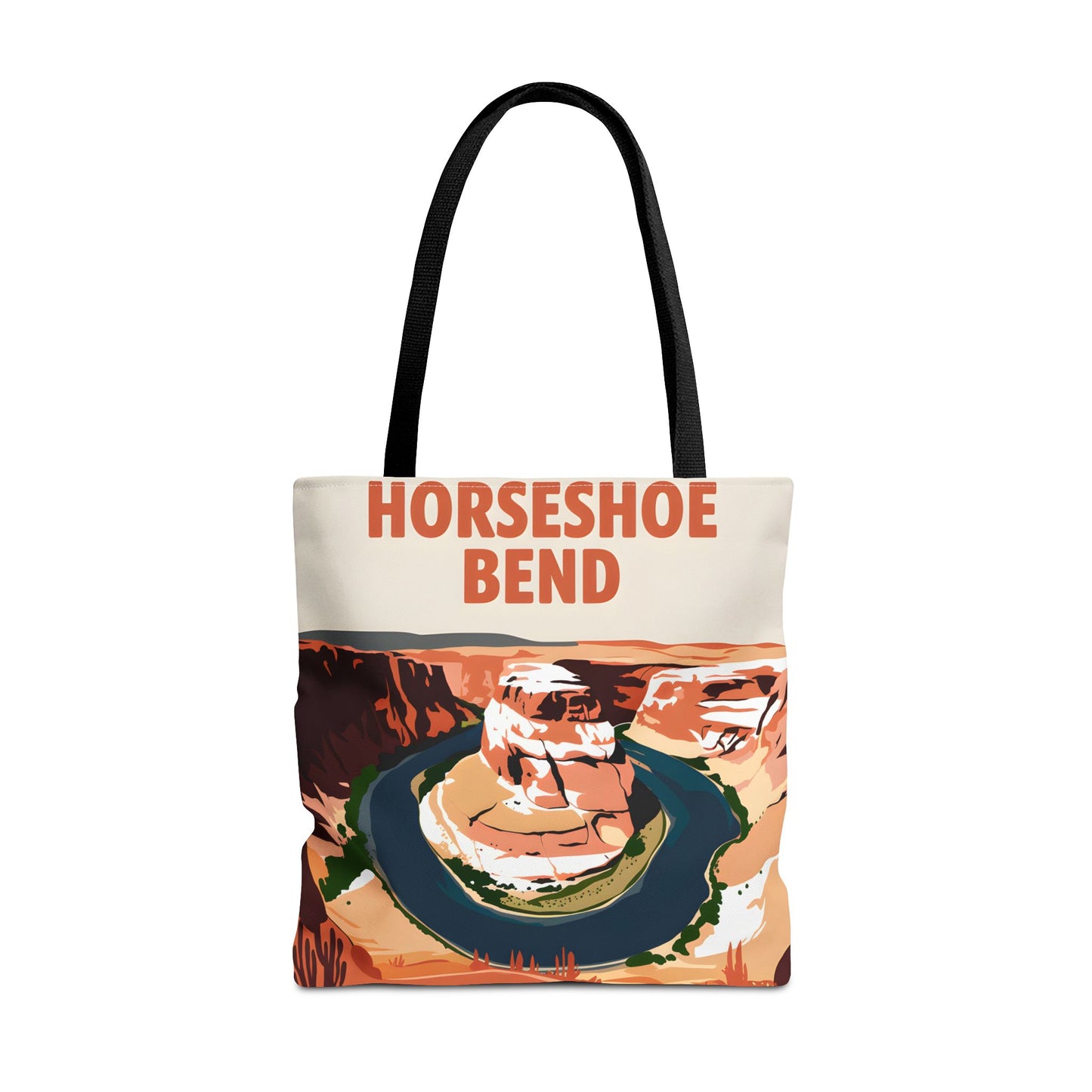 Horseshoe Bend All Over Print Tote Bag Nature Inspired Gift Shopping Apparel