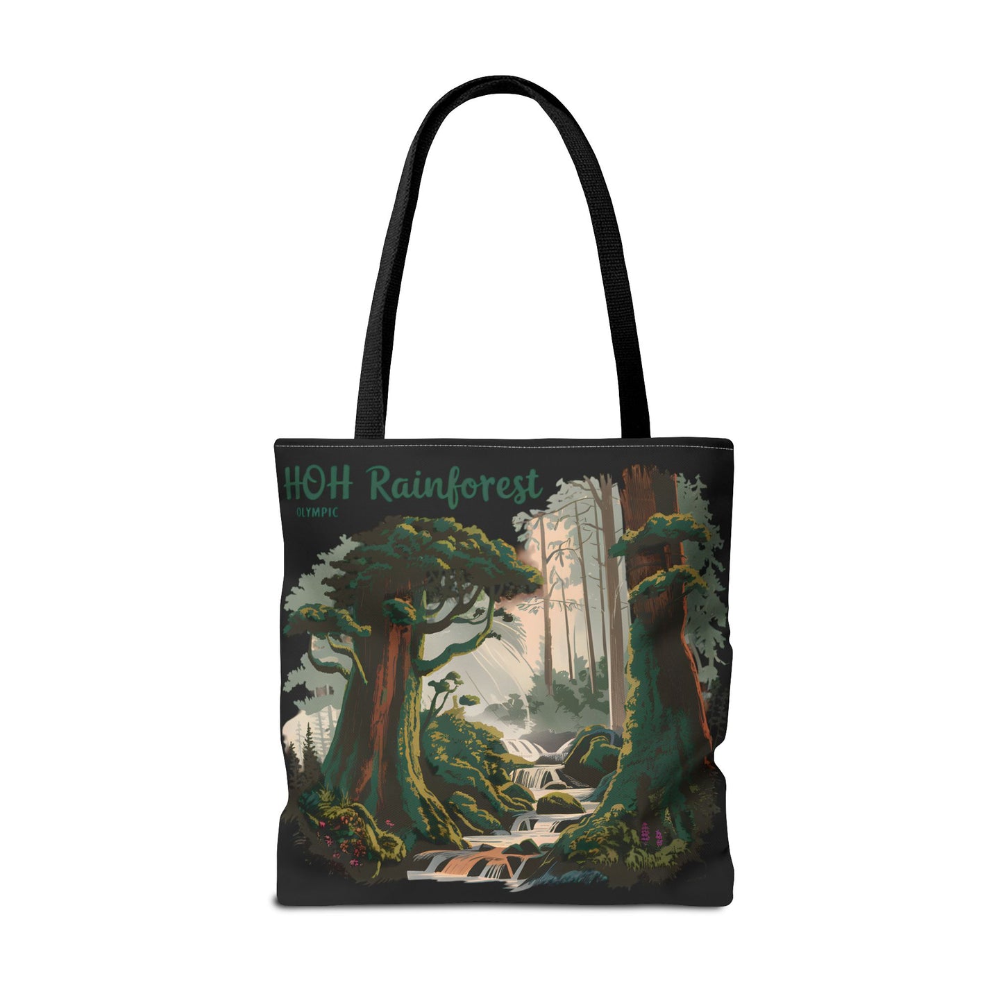 Hoh Rainforest Trail Tote Bag All Over Print Olympic National Park Nature Gift