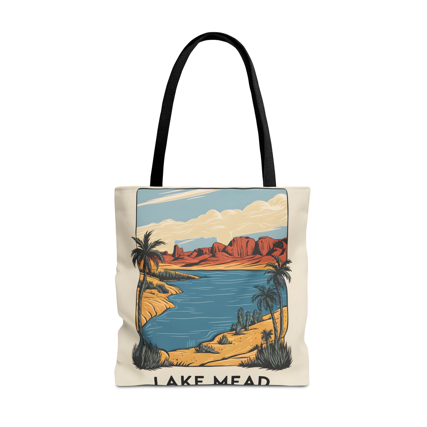 Lake Mead All Over Print Tote Bag Unique Design Nevada Arizona Travel Gift