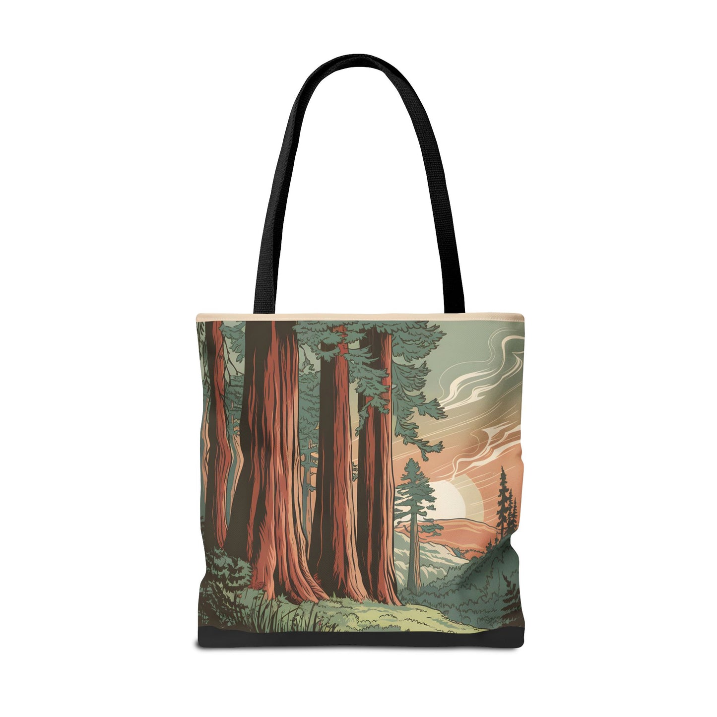 Redwood National Park All Over Print Tote Bag Eco Friendly Travel Accessory