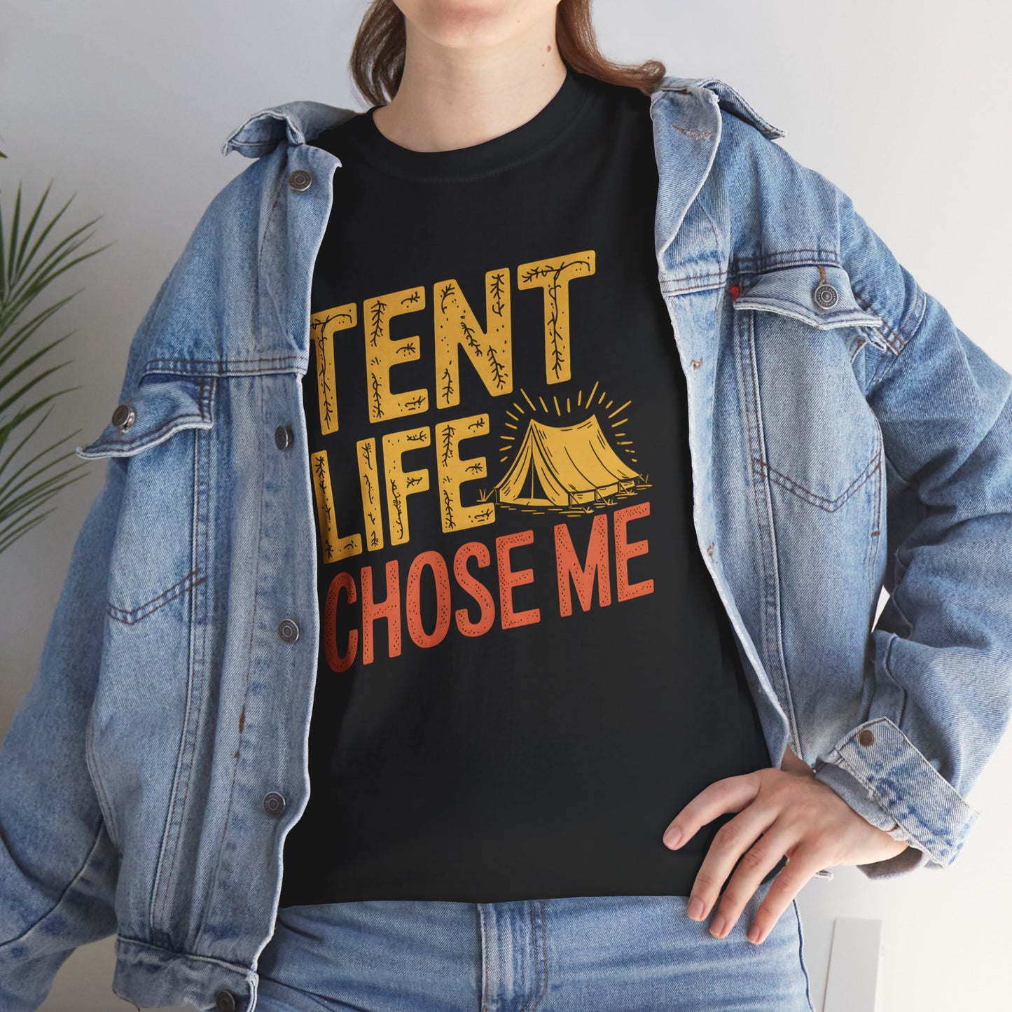 Tent Life T-Shirt Camping Graphic Outdoor Adventure Apparel Short Sleeve Casual