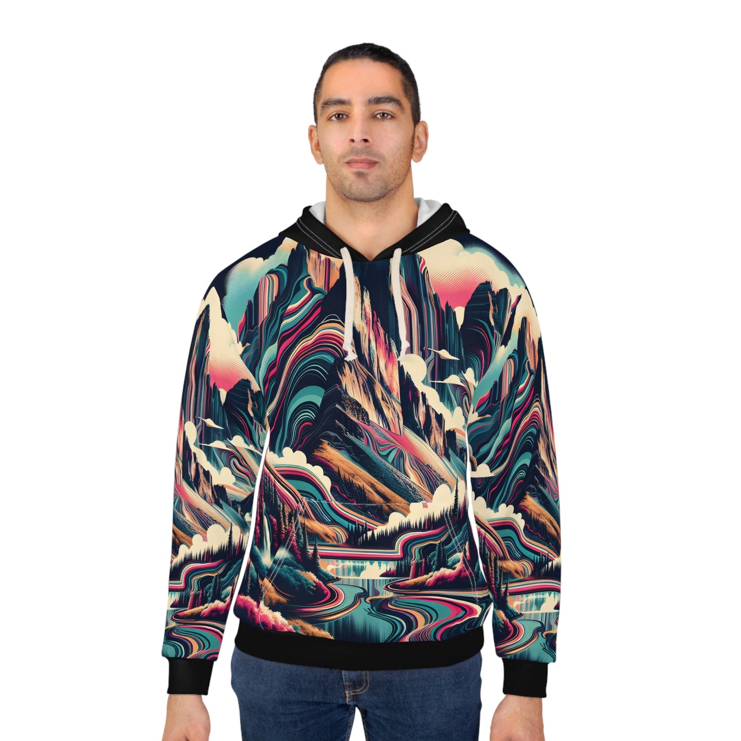 Mount Rainier All Over Print Pullover Hoodie Outdoor Apparel National Park