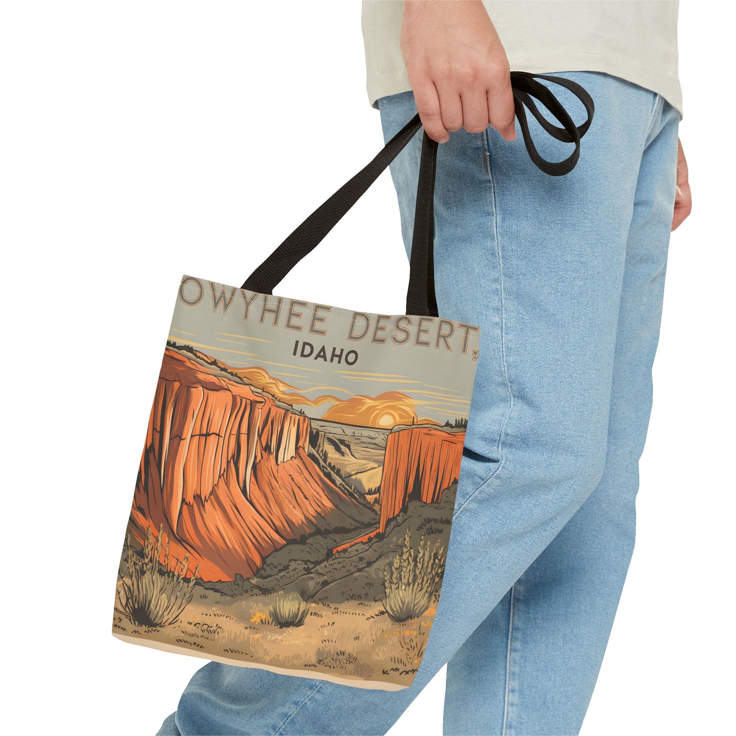Owyhee Desert Idaho All Over Print Tote Bag Scenic Landscape Adventure Gear