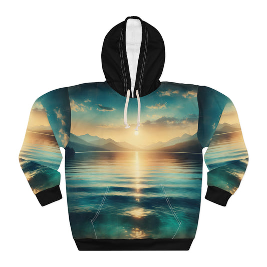 Lake Pend Oreille All Over Print Hoodie Outdoor Adventure Apparel Casual Wear