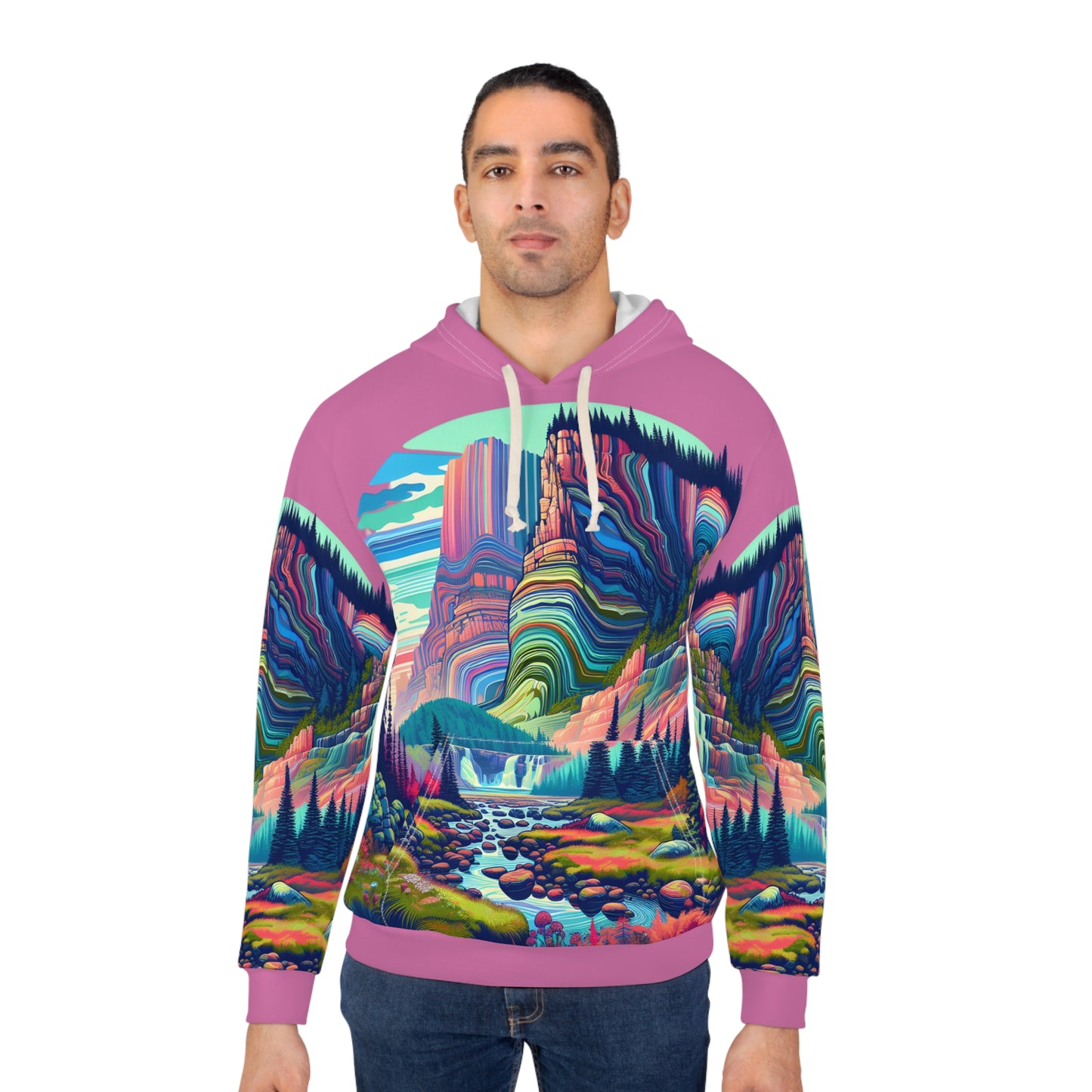 Acadia National Park All-Over Print Hoodie Outdoor Adventure Apparel