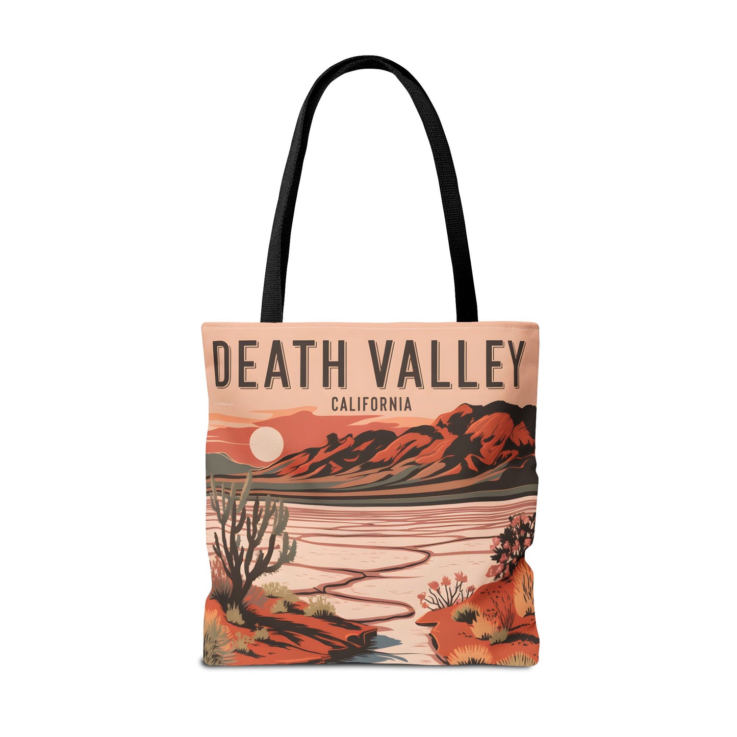 Death Valley California Tote Bag All Over Print Desert Art Landscape Souvenir