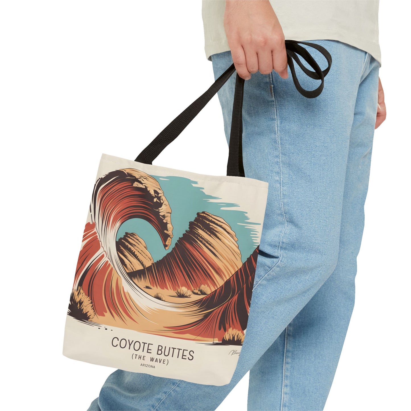 Coyote Buttes Arizona Tote Bag All Over Print Scenic Art Landscape Apparel
