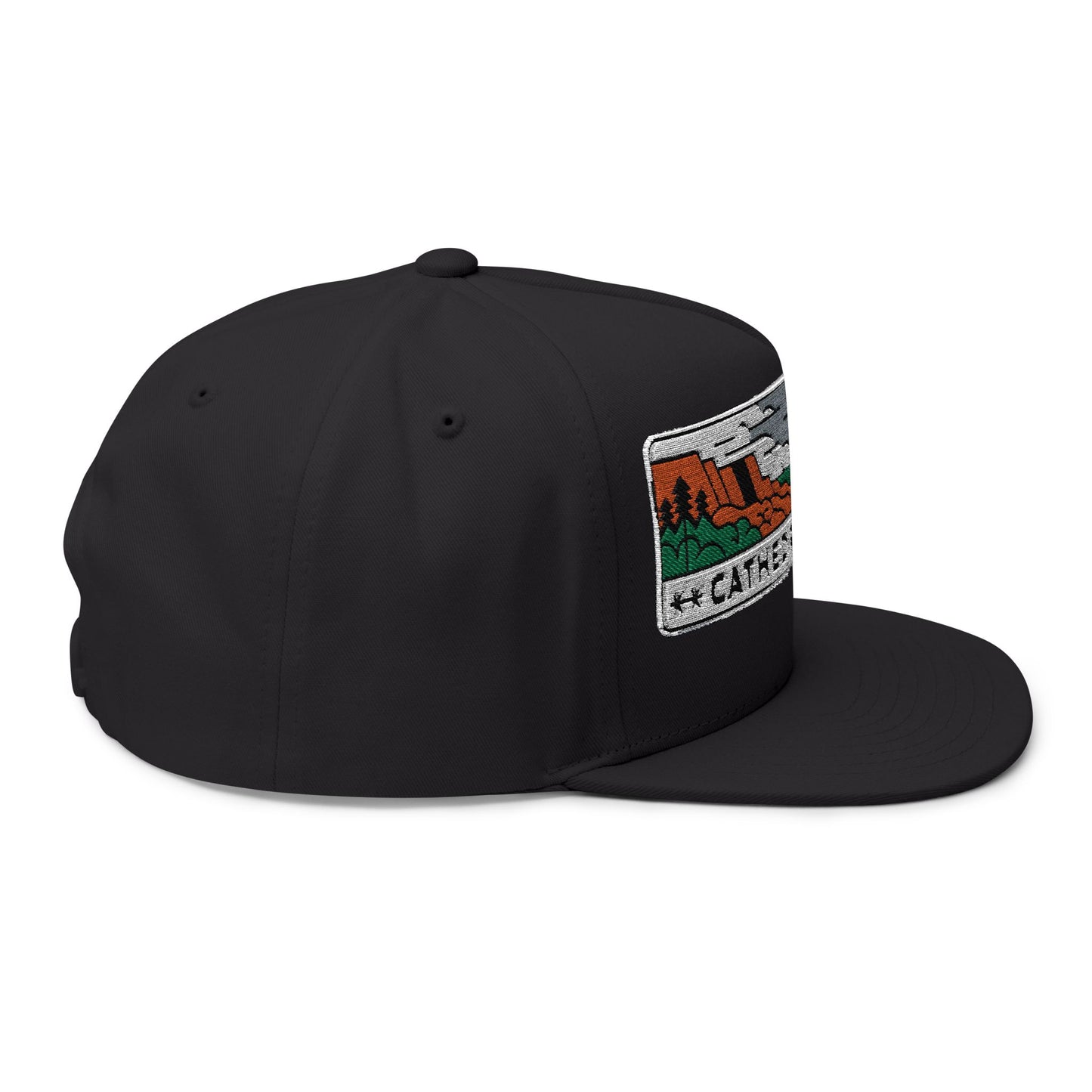 Cathedral Valley Flat Bill Cap Vintage Style Outdoor Hat Unisex
