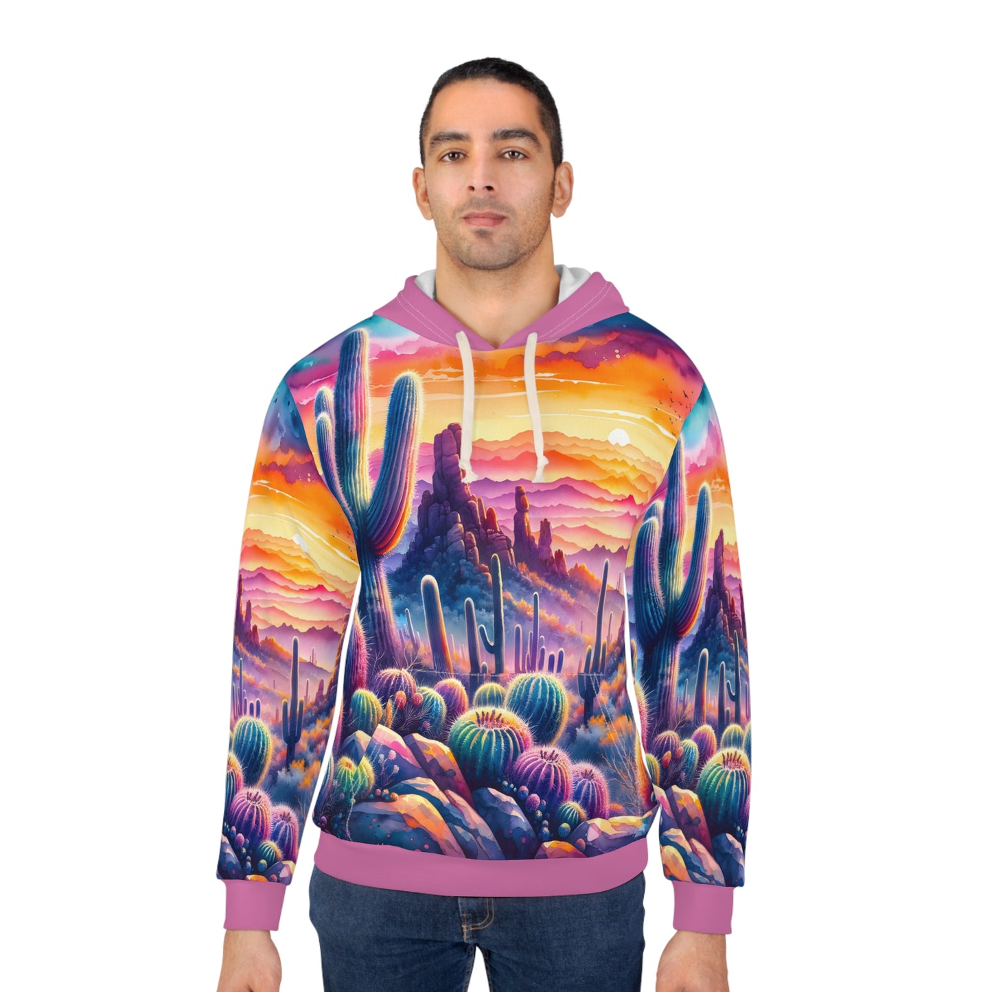 Organ Pipe Cactus Hoodie Outdoor Apparel Desert Landscape Art Travel Gear