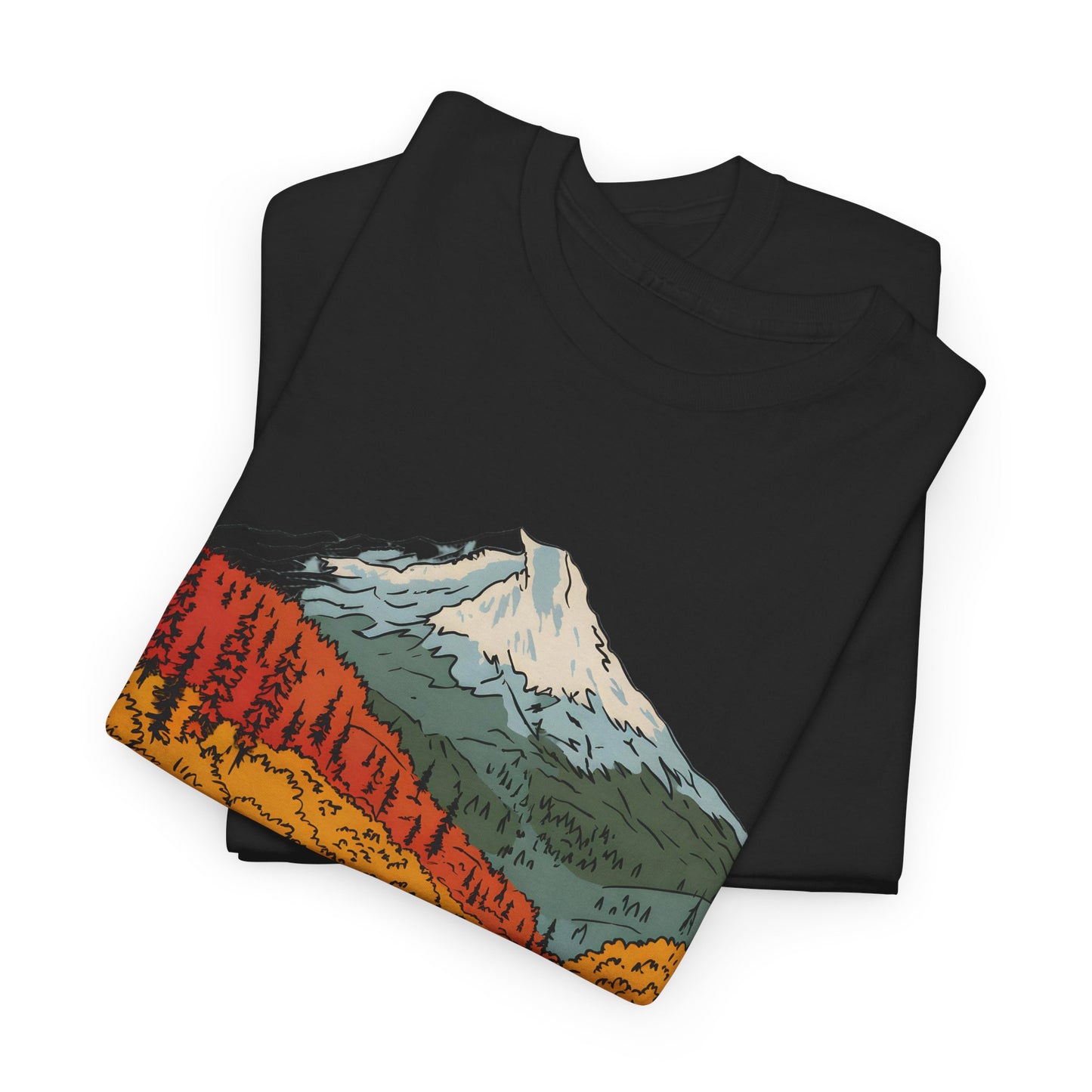 Mount Hood Oregon T-Shirt Unisex Hiking Tee Retro Mountain Nature Travel Gift