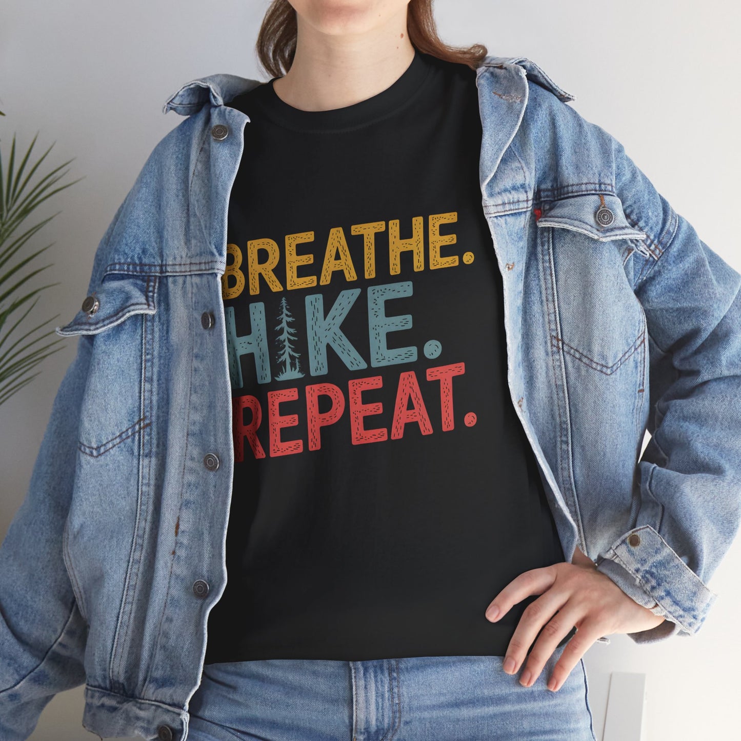 Breathe Hike Repeat Outdoor Adventure Short Sleeve T-Shirt Hiking Apparel