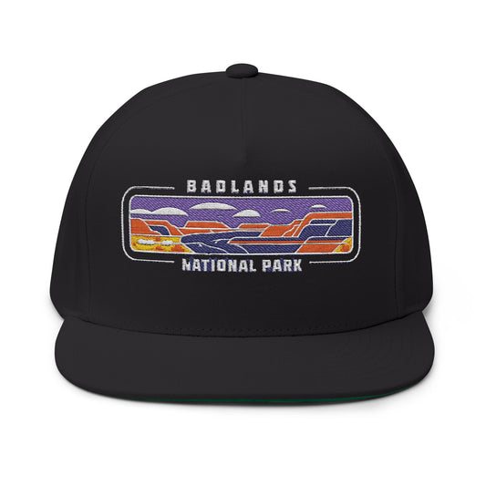 Badlands National Park Flat Bill Hat Outdoor Adventure Apparel