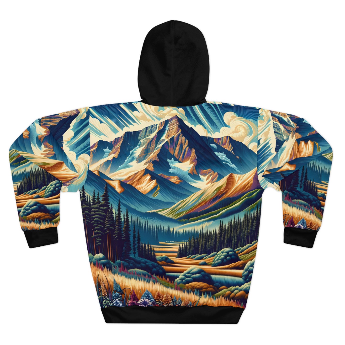 Pikes Peak Hoodie All Over Print Adventure Outdoor Apparel Travel Gear Warm