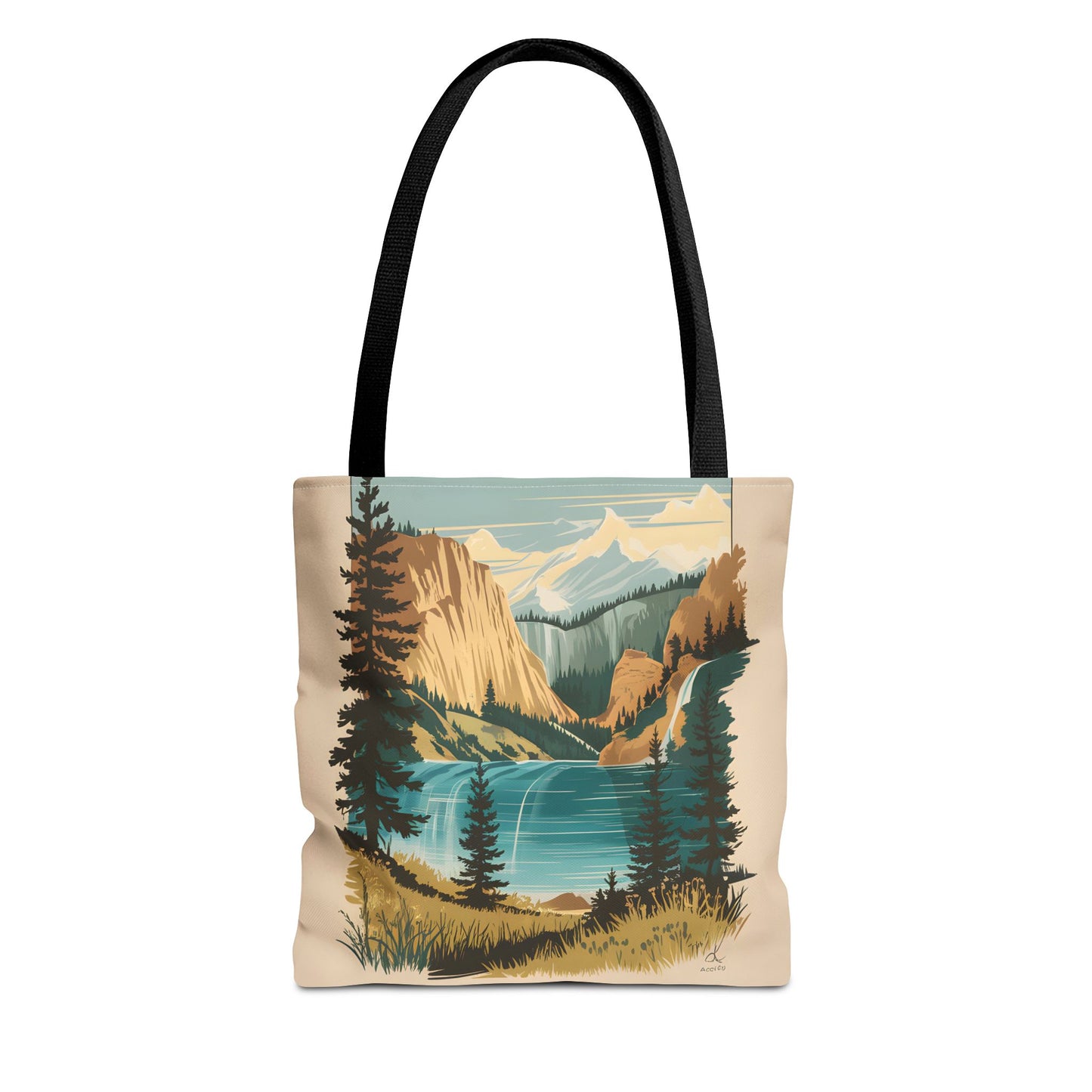 Hanging Lake Trail Tote Bag Eco Friendly Outdoor Adventure All Over Print