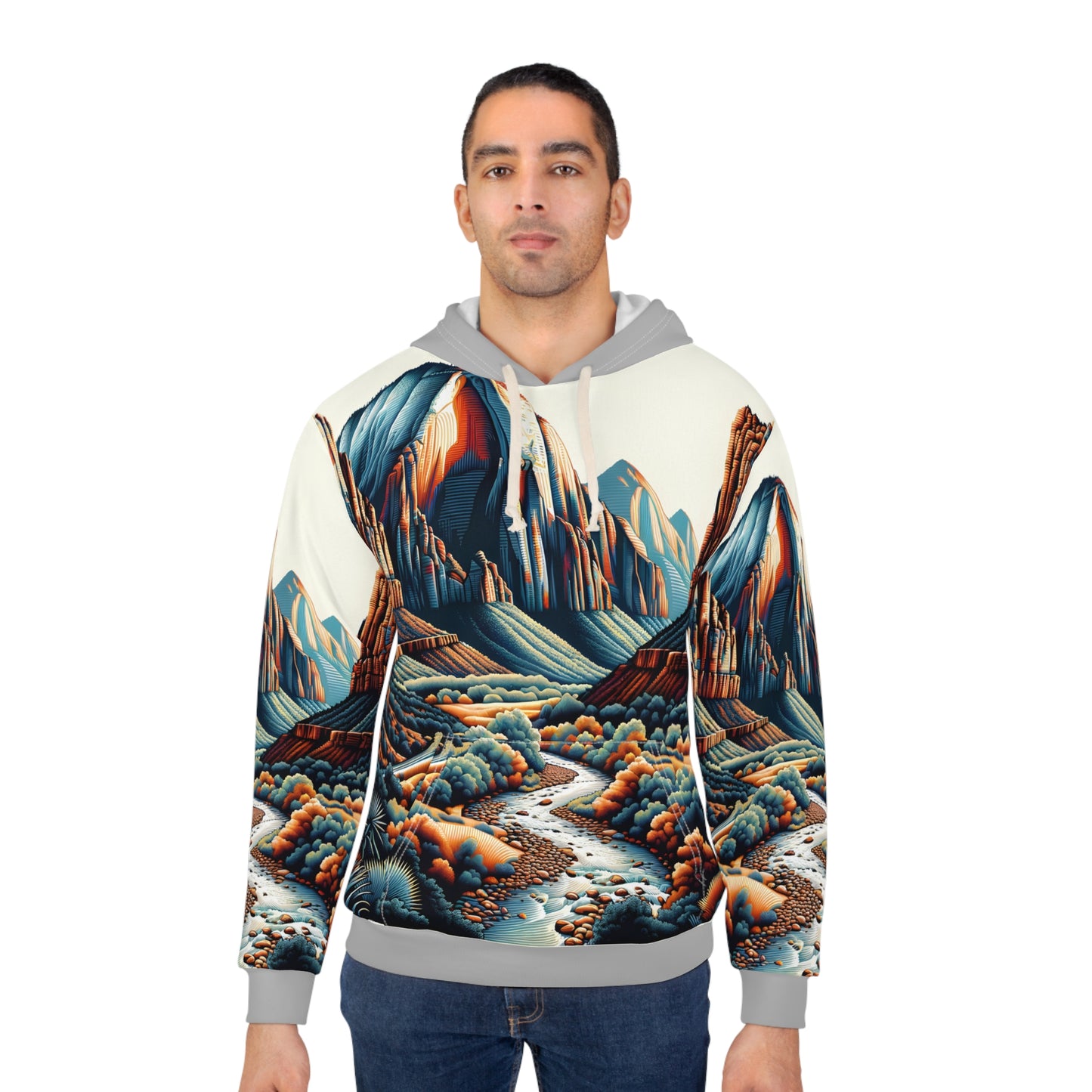 All-Over Print Hoodie Featuring Stunning Zion National Park Design