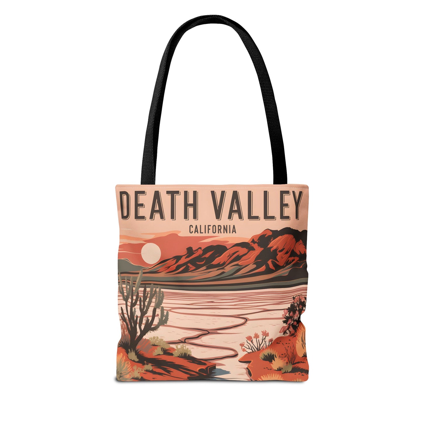 Death Valley California Tote Bag All Over Print Desert Art Landscape Souvenir