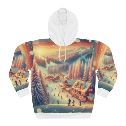 Big Sky Montana All Over Print Hoodie for Outdoor Adventures Travel Apparel