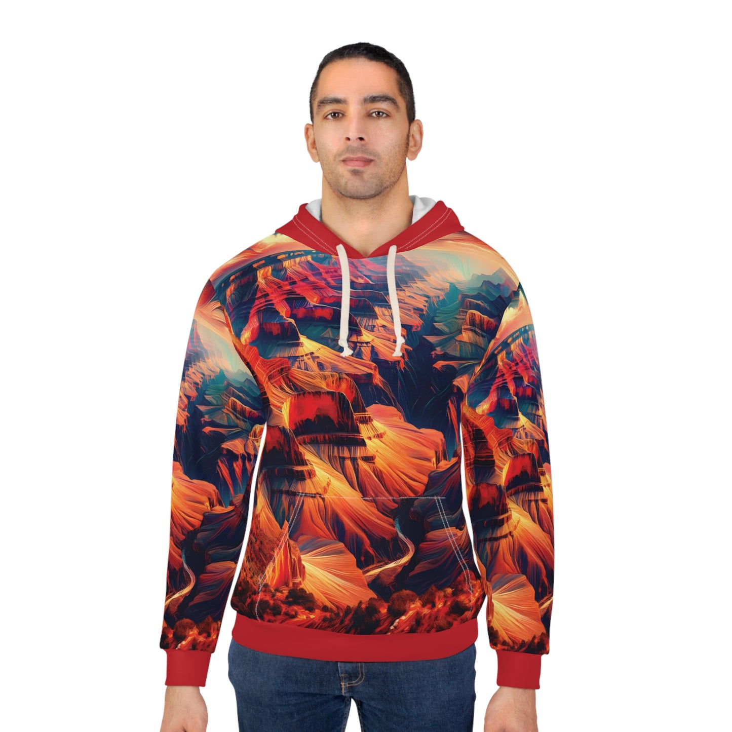 Grand Canyon Hoodie All Over Print Pullover Desert Sunset Nature Graphic Art