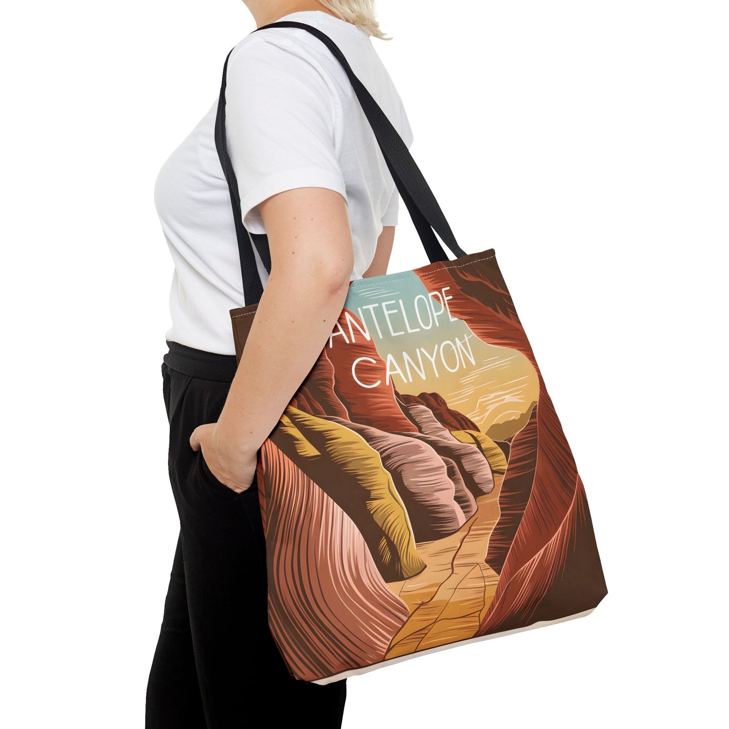 Antelope Canyon All Over Print Tote Bag Unique Design Travel Accessory