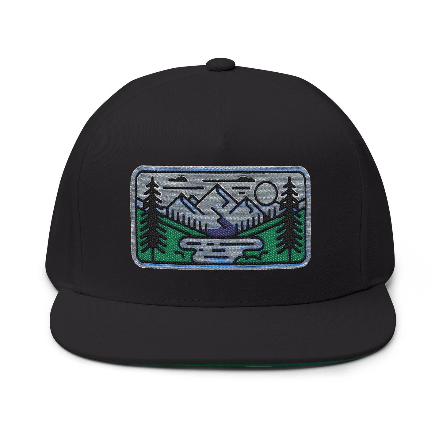 Teton Crest Trail Flat Bill Hat Outdoor Adventure Gear Hiking Cap