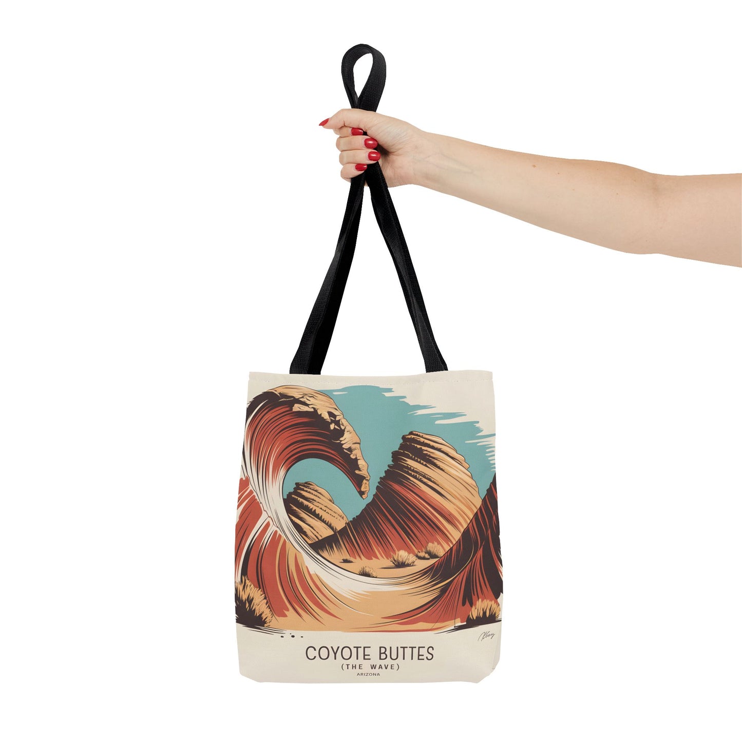Coyote Buttes Arizona Tote Bag All Over Print Scenic Art Landscape Apparel