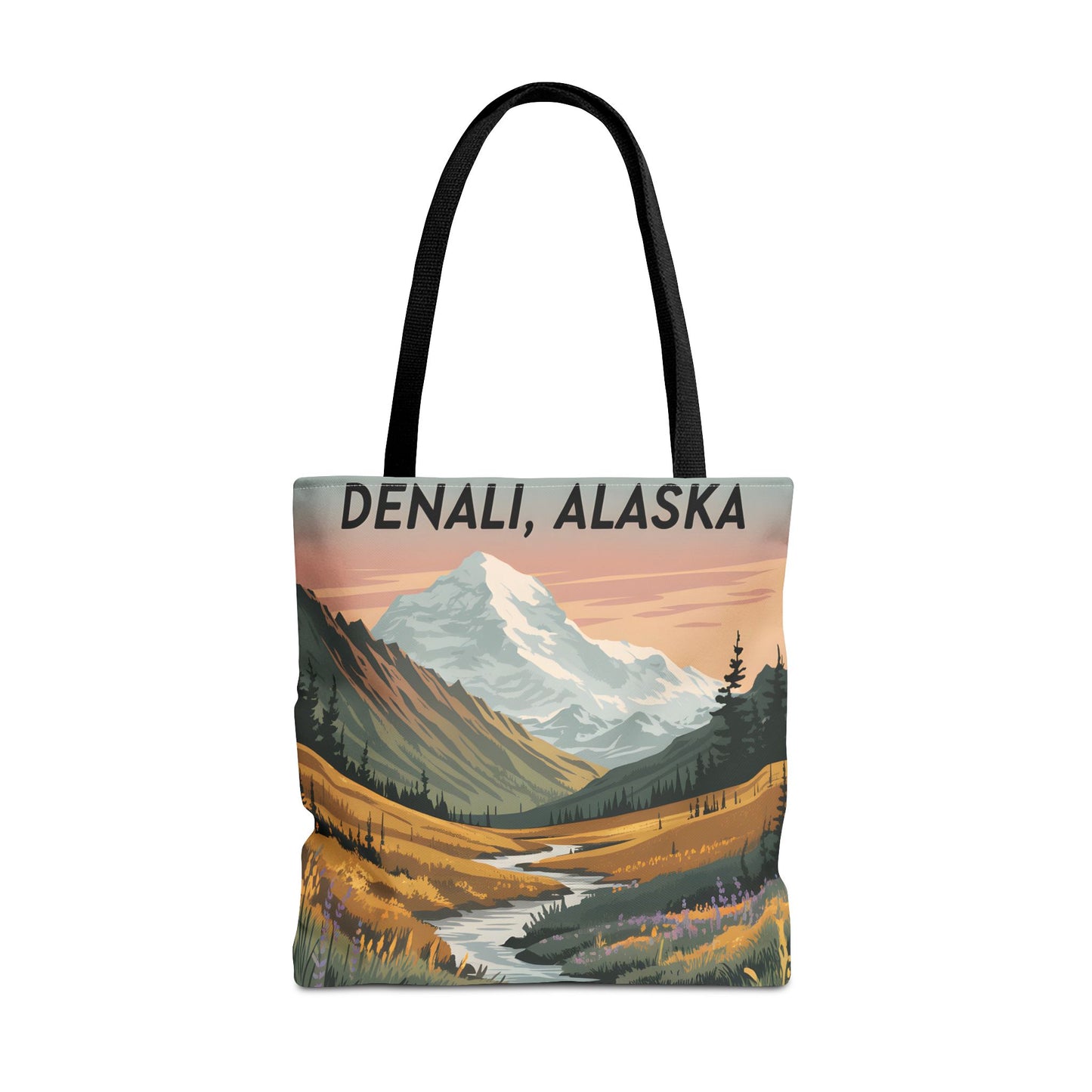 Denali Alaska All Over Print Tote Bag Landscape Nature Gift Travel Accessory