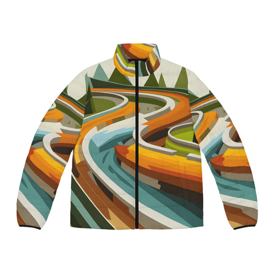 Puffer Jacket for Outdoor Adventures with Circle Trail Design