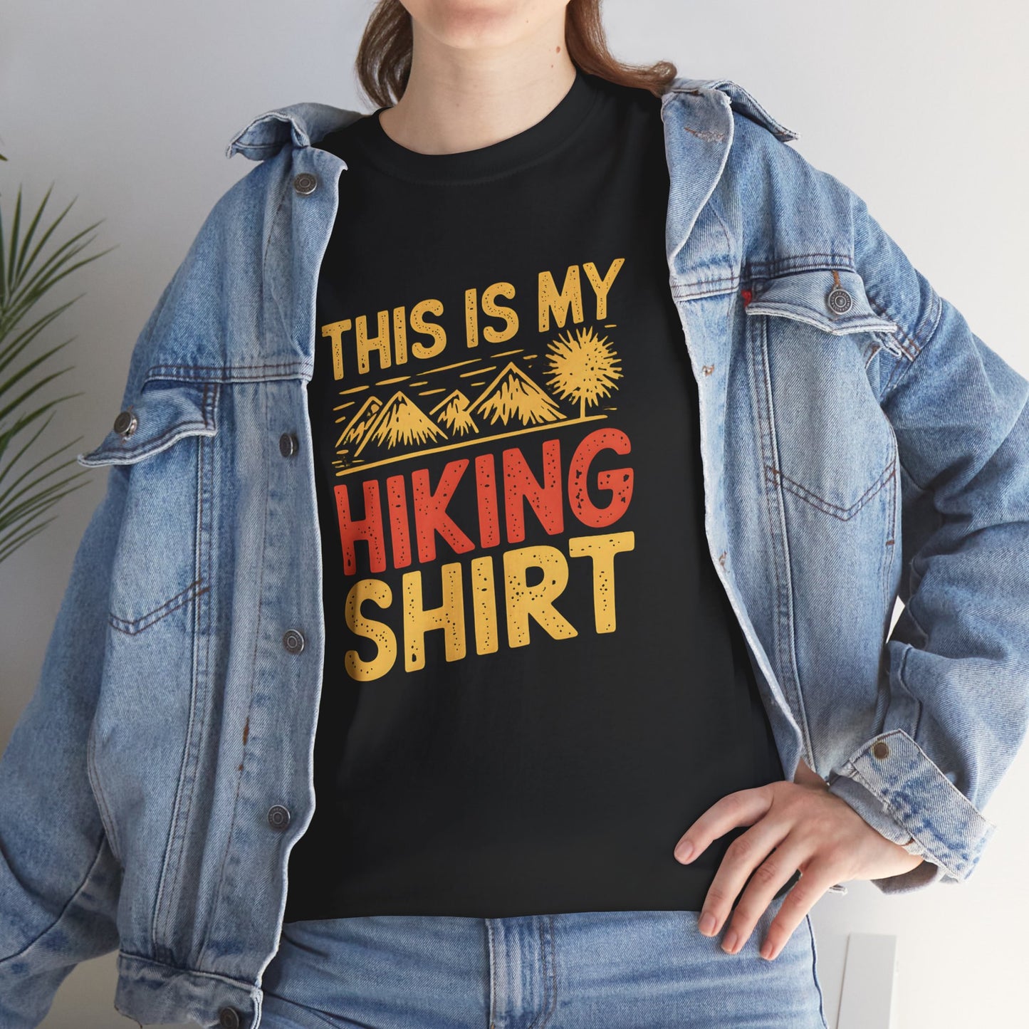 This Is My Hiking Shirt Funny Outdoor Adventure T-Shirt Nature Lover Gift Tee