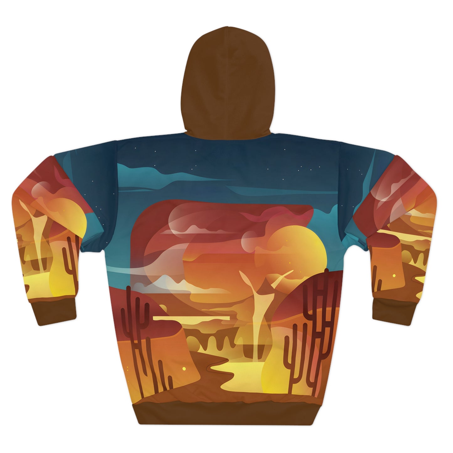 Firelight Twilight All-Over Print Pullover Hoodie Outdoor Adventure Apparel