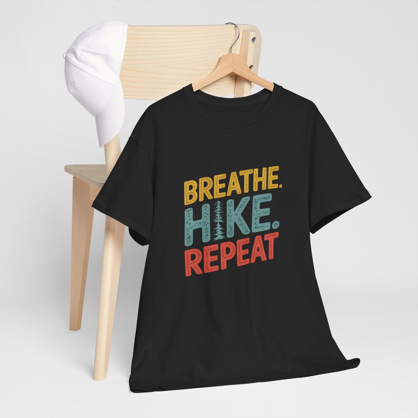 Breathe Hike Repeat Outdoor Adventure T-Shirt for Nature Lovers - T Shirt