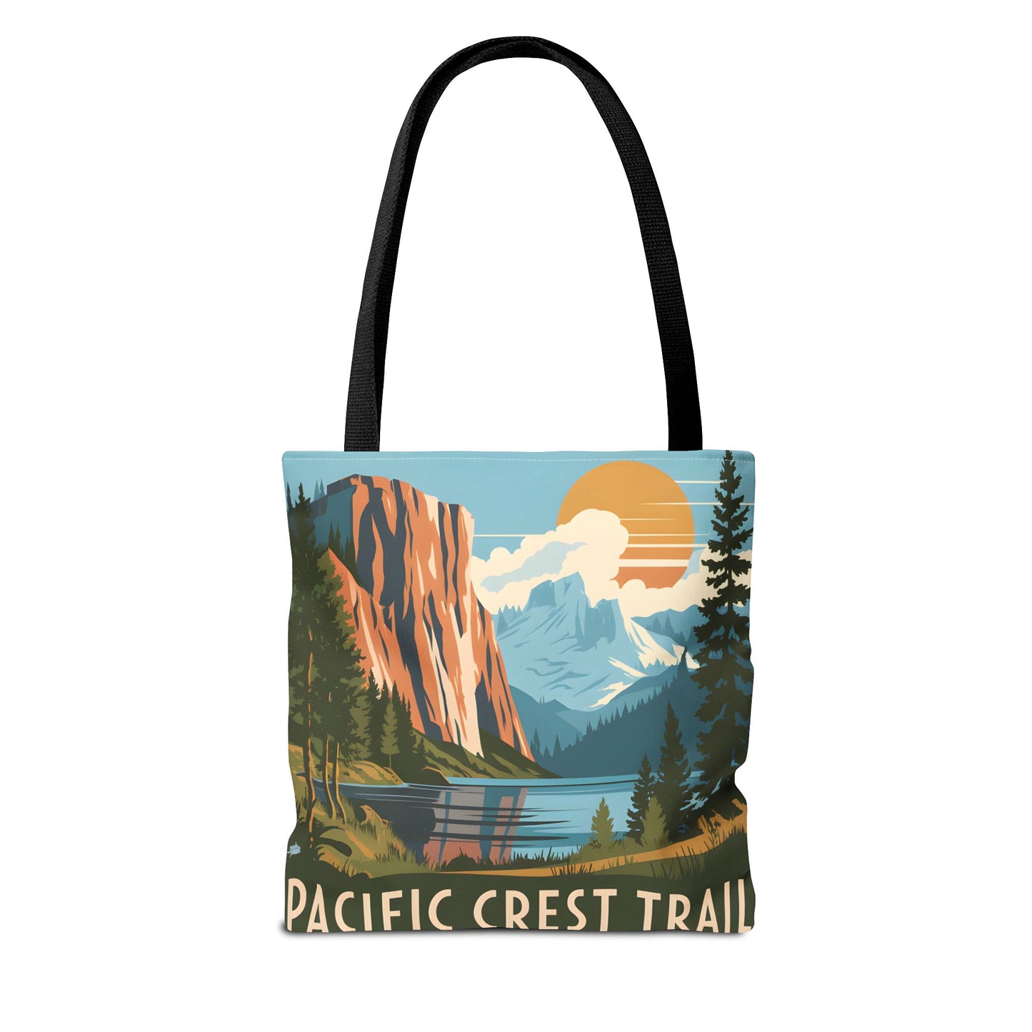 Pacific Crest Trail Tote Bag All Over Print Outdoor Adventure Gift 1999 Design