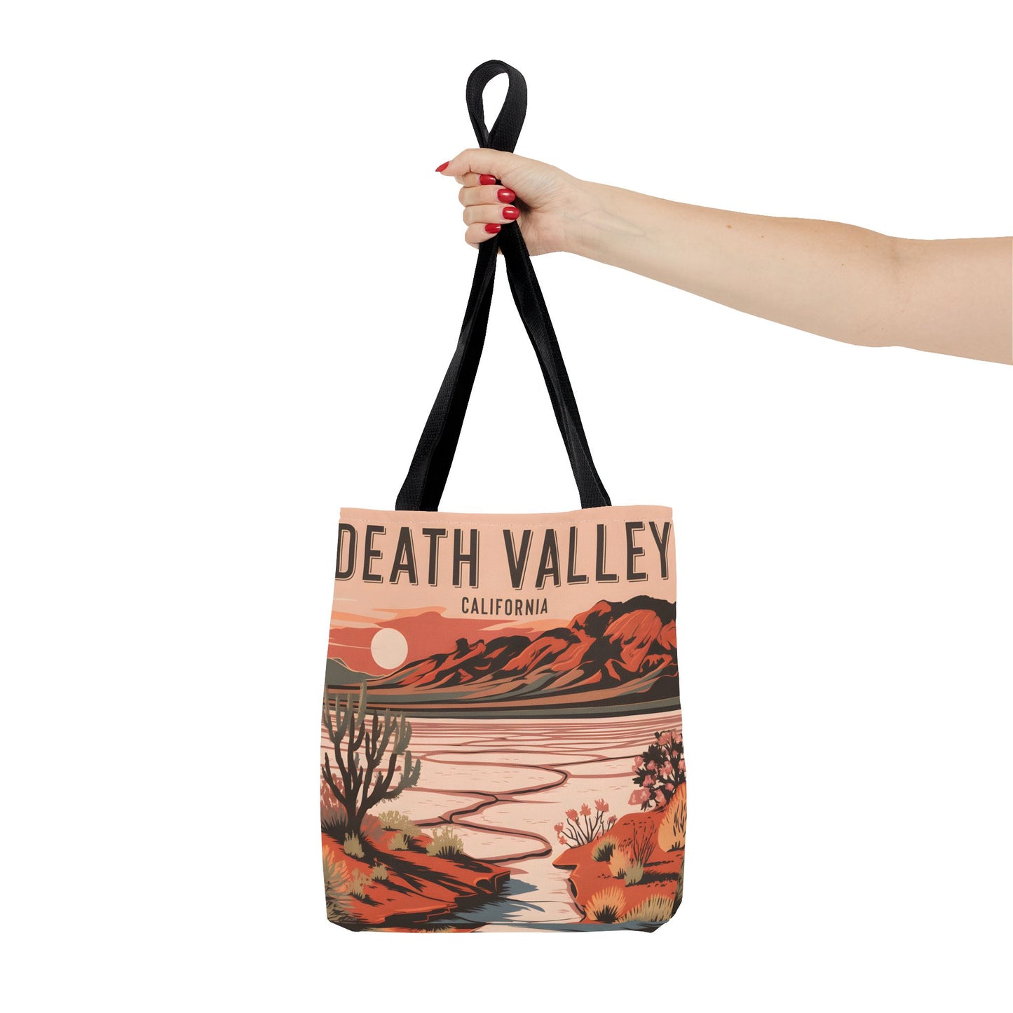 Death Valley California Tote Bag All Over Print Desert Art Landscape Souvenir