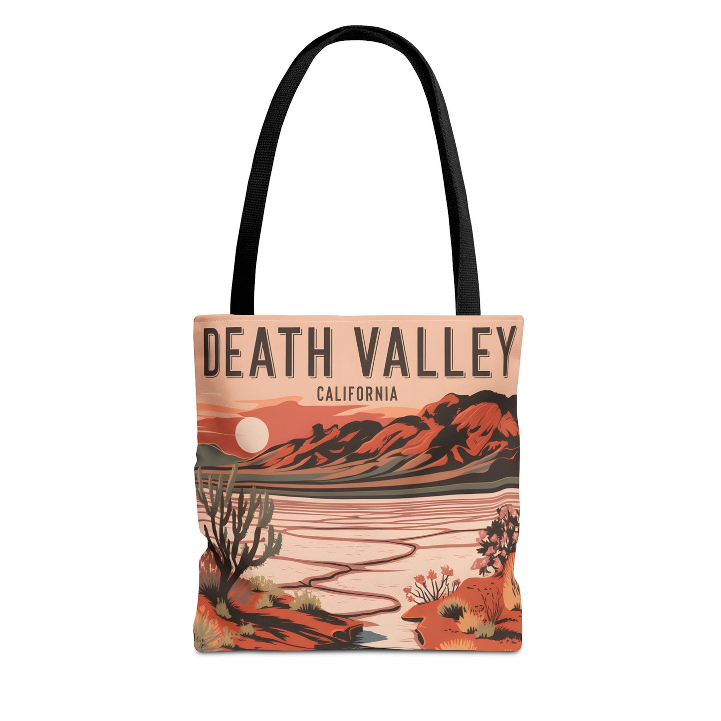 Death Valley California Tote Bag All Over Print Desert Art Landscape Souvenir