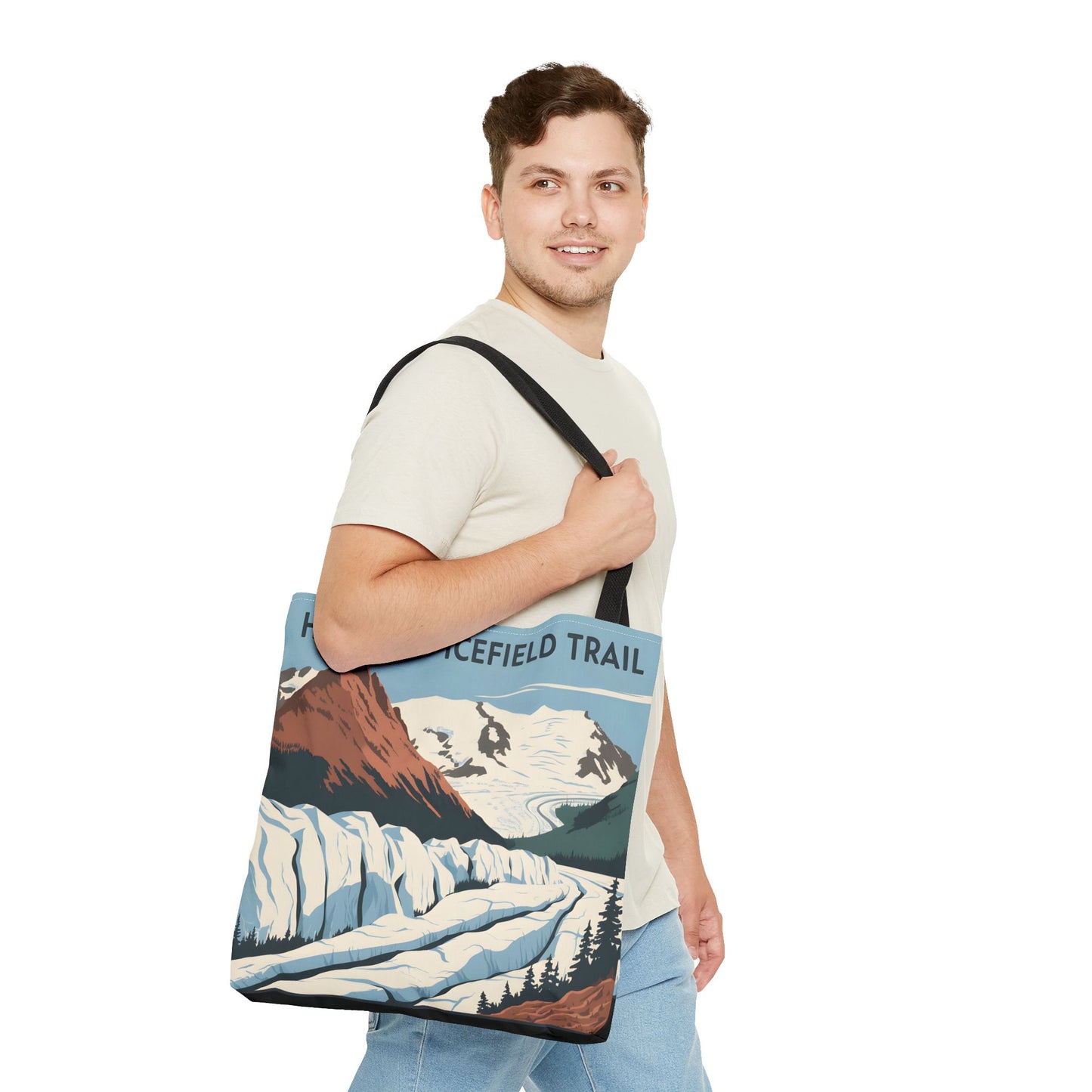 Harding Icefield Trail Tote Bag All Over Print Kenai National Park Hiking Gear