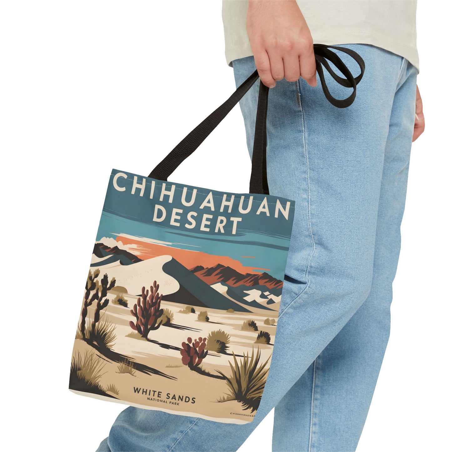 Chihuahuan Desert All Over Print Tote Bag White Sands National Park Gift